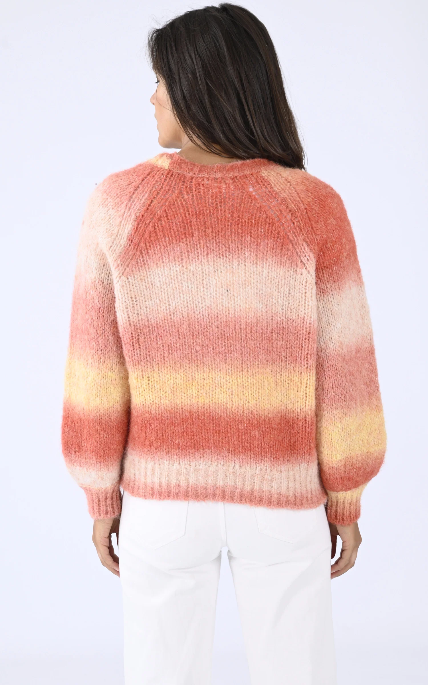 Gilet laine et alpaga orange – Image 4