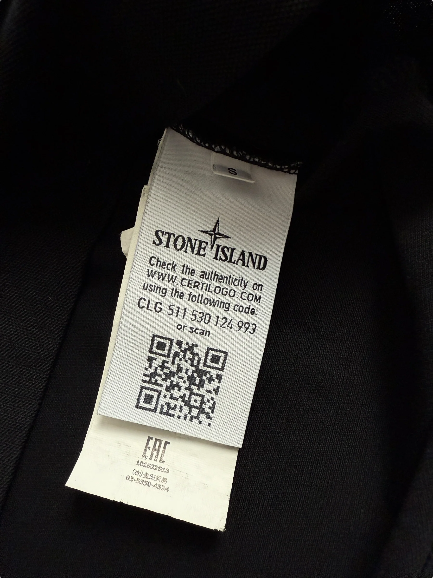 POLO STONE ISLAND - NOIR - TAILLE S – Image 3