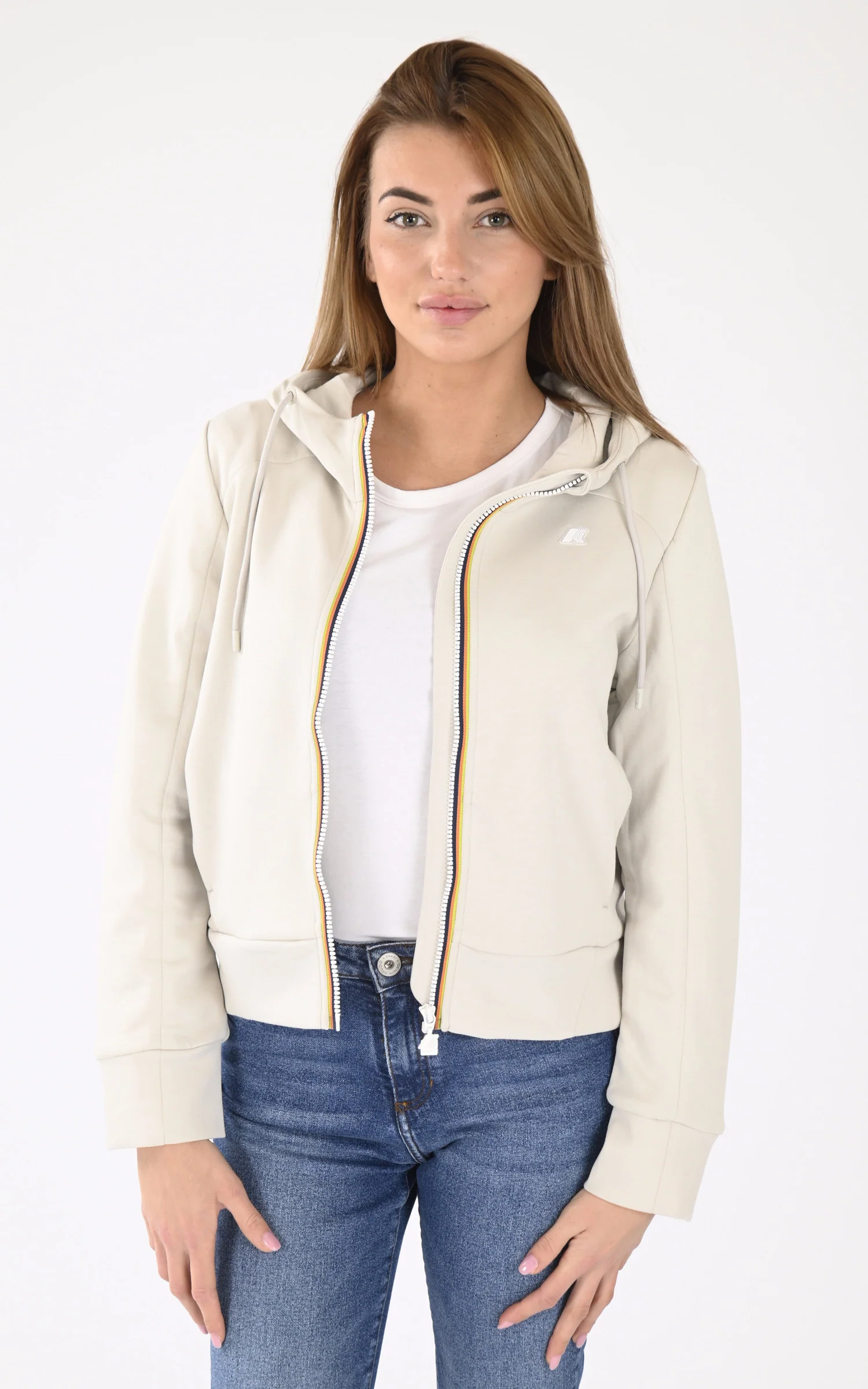 Sweat capuche Divine Light beige